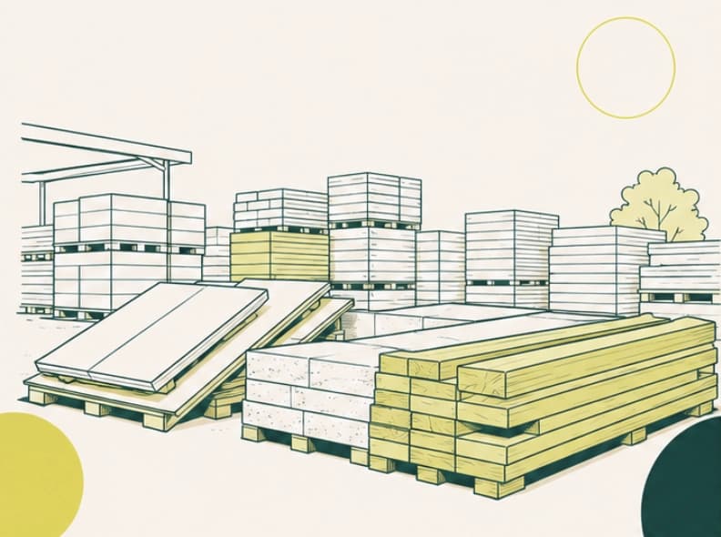 Compras e materiais otimizados na construção