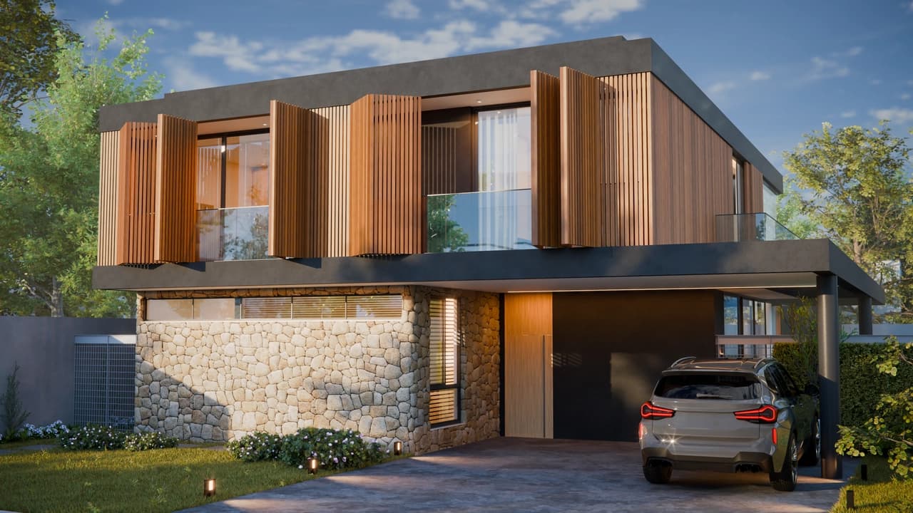 Família planejando a construção da casa